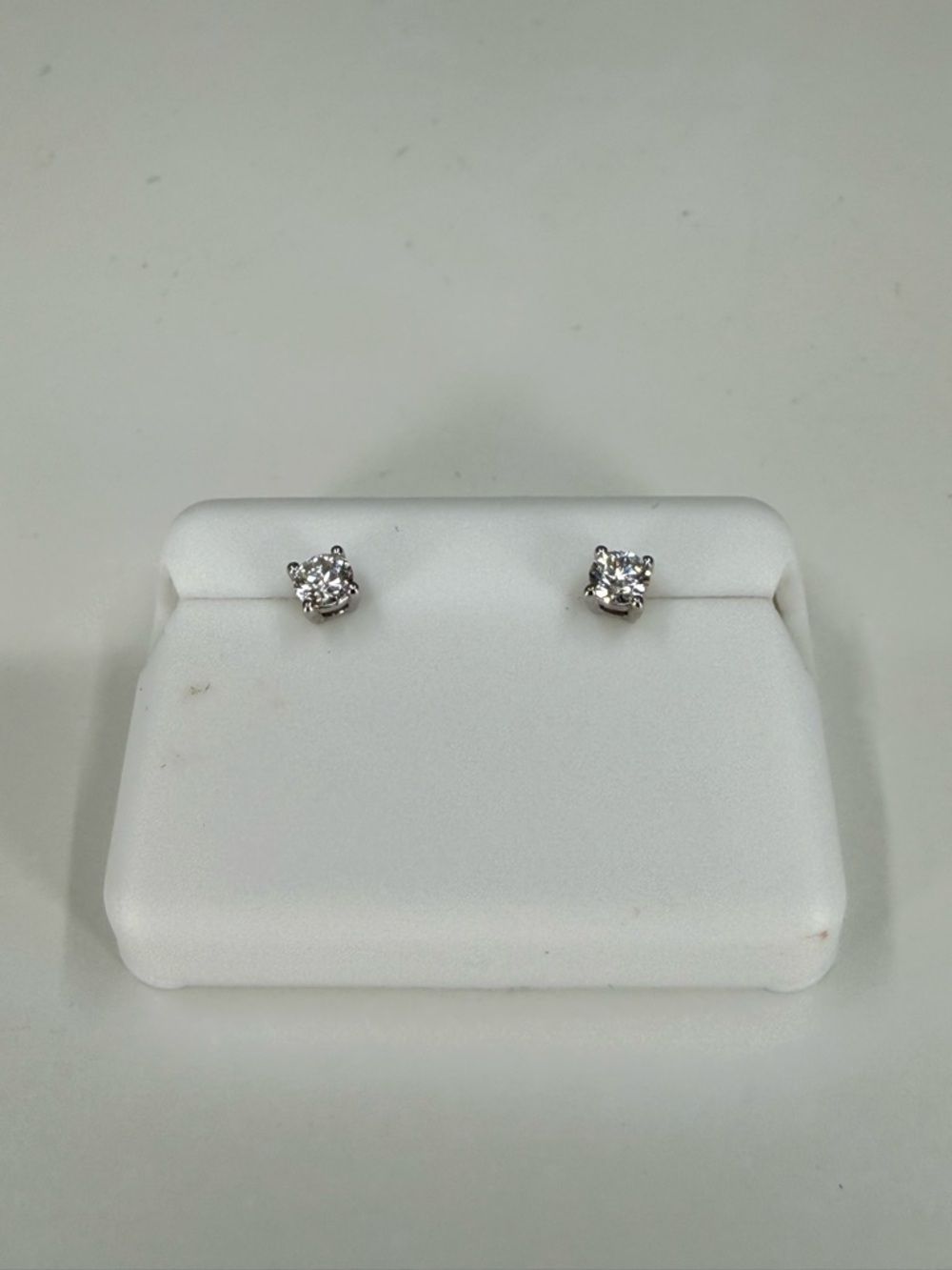 S925 Moissanite Solitaire Stud Earrings - 1/4 CWT